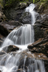 Fototapeta premium Rißloch Wasserfälle im Bayrischen Wald bei Maisdorf - Wandererlebnis