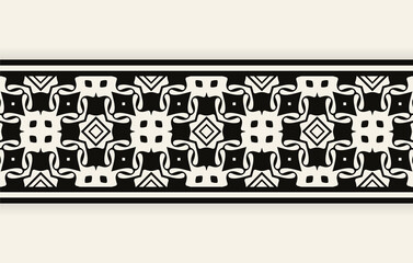 ornament style ethnic seamless borders