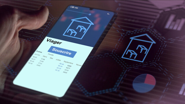 Souscrire &agrave; un viager sur un smartphone.