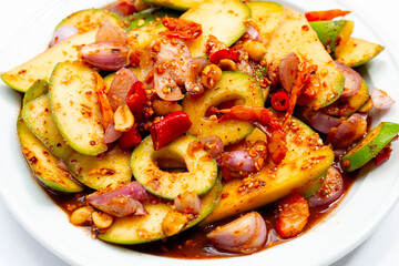 Spicy Thai green mango salad