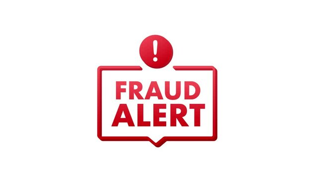 Fraud alert. Security Audit, Virus Scanning, Cleaning, Eliminating Malware, Ransomware Motion graphics 4k