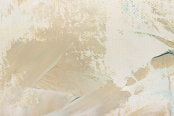 The texture of the canvas.