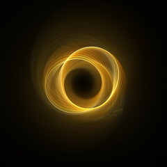 Abstract yellow circle spirograph background. Use photoshop layer mode lighten, screen, linear dodge (add) to remove the background