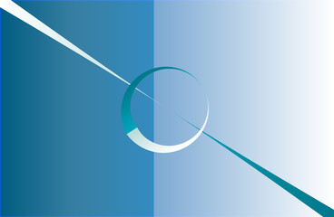 Tow tone graph with arrow banner backdrop