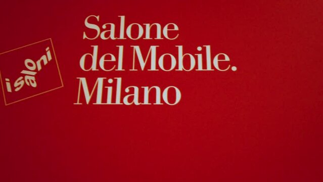 salone del mobile milan italy 2022 heading sign writing