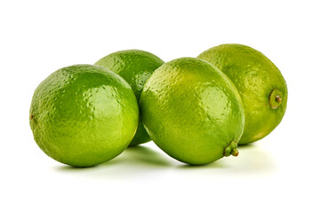 Fresh Lime, isolated on white background.
