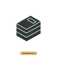 Book icons  symbol vector elements for infographic web