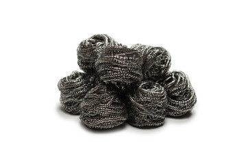 Dish washing sponge isolated on a white background.