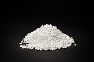 Sugar substitute pills isolated on white background.