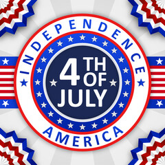 happy independence day 4th of july label badge social media instagram post template-01
