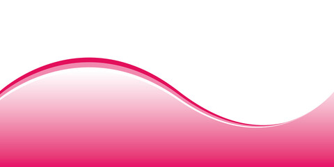 PInk wave banner. Vector design template. - obrazy, fototapety, plakaty