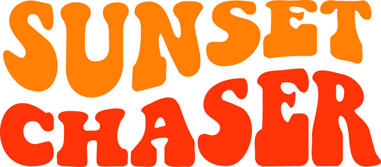 Sunset Chaser Vector Design