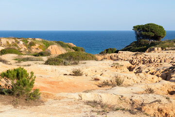 Fototapeta na wymiar Felslandschaft an der Algarve