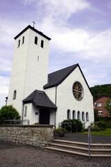 Evangelical Lutheran Church, in Altenbeken, North Rhine-Westphalia, Germany.