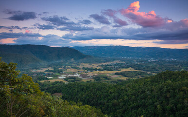 Landscape of  Phong -Fan mountain, Loei province  Thailand.