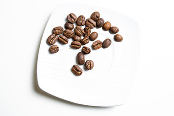 coffee beans in cup