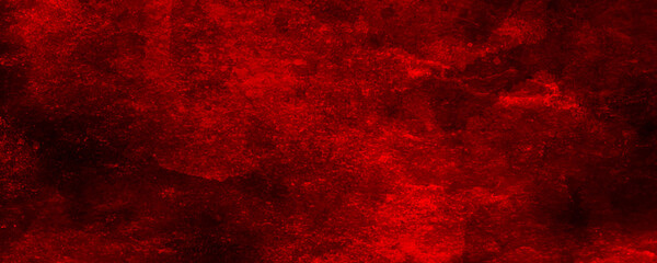 Abstract red background vintage grunge texture. Dark slate background toned classic red color, old vintage distressed bright red paper illustration, red wall scratches, blood Dark Wall Texture. - obrazy, fototapety, plakaty