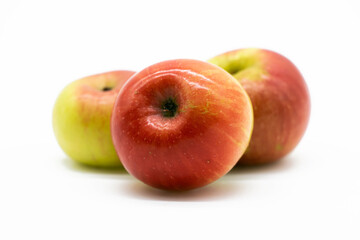 fresh group of apple isolate on white background