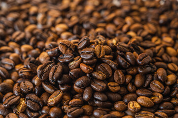 深煎りコーヒー豆アップ　フレンチロースト