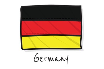 German country flag vector illustration suitable for multiple purpose