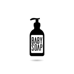 Baby soap logo with shadow