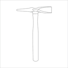 Repair and Construction Tools Line Art Drawing. Tools Symbol Line Art Illustration. Minimalist Trendy Contemporary Design Perfect for Wall Art, Prints, Social Media, Posters, Invitations, Branding