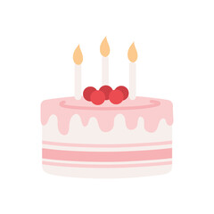 birthday cake with candles