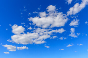 beautiful blue sky with clouds