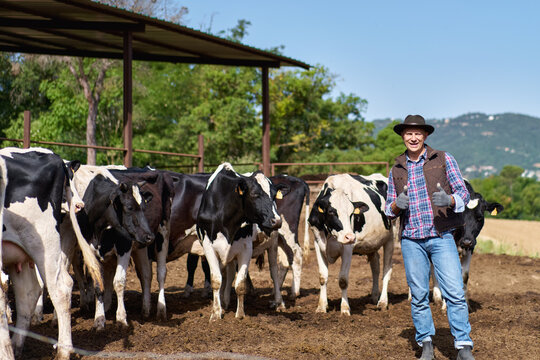 portrait of a man on livestock ranches