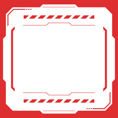 警報画面のフレーム_危険_1:1