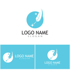 Feathers Logo Template vector symbol