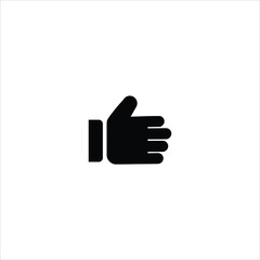 hand icon,solid vector design template