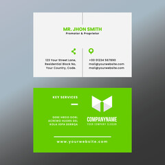 Business Card Design Vector Template