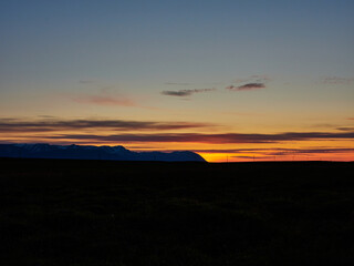 Atardecer por Islandia Norte