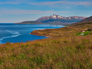 Paisajes llegando a Húsavík Islandia