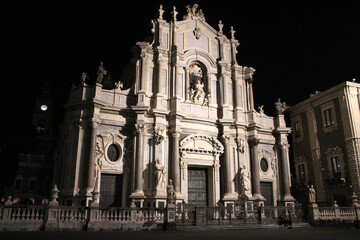 baroque cathedral in catania in sicily (italy) 