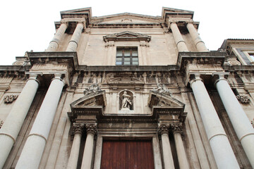 baroque church (san francesco borgia) in catania in sicily (italy) 