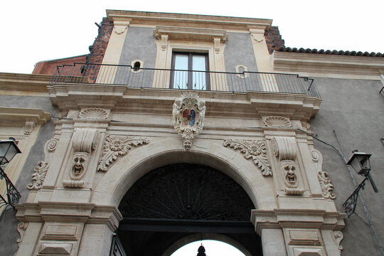baroque palace (biscari) in catania in sicily (italy) 