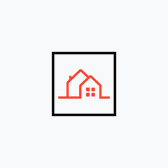 Home design logo icon, vector illustration. 