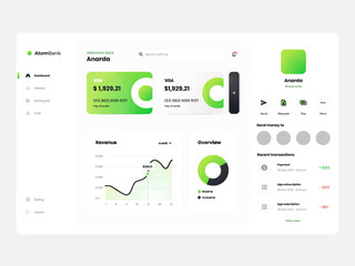 Comprehensive UI kit tailored for digital mobile banking and e-wallet finance web dashboards. This kit embodies modernity, efficiency, and a user-friendly design.