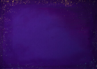 Naklejka na ściany i meble Canvas textured purple background with gradient and sequins.