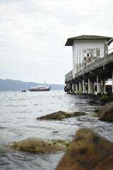 Obraz premium bridge over the sea in brasil 