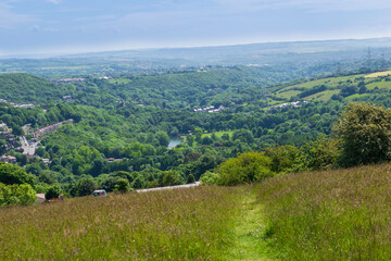 Fototapeta premium Shibden Park in the valley
