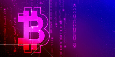 2d rendering bitcoin sign currency
