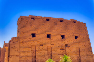 Detail from Karnak temple of Amun near Luxor, Egypt.