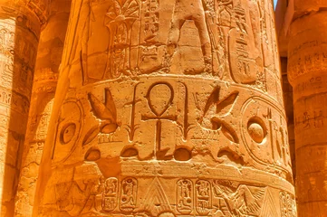 Foto op Plexiglas Detail from Karnak temple of Amun near Luxor, Egypt. © Goran