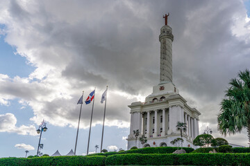 Dominican Republic. Monument of Independence in Santiago. - obrazy, fototapety, plakaty