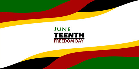Juneteenth Freedom Day Abstract background, Annual American holiday