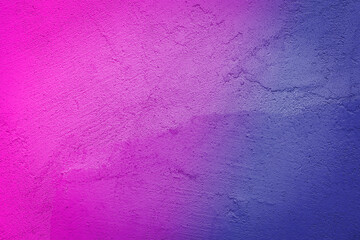 Wall painted in pink and purple color. Abstract background
