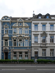 ドイツヨーロッパの街並み、中世の住宅、かわいいおうち、カラフルなアパート,